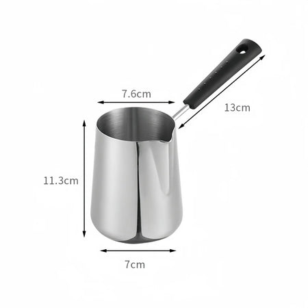 WUWANLI Coffee Milk Frothing Pitcher &ndash; Double-Sided Scale for Perfect Latte Art 600ML