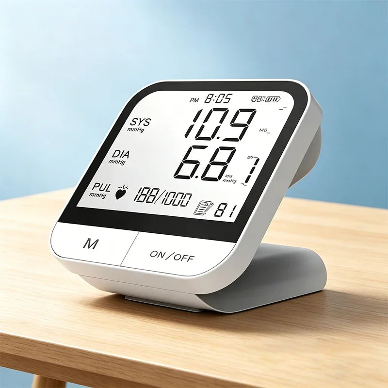 High-Precision Upper-Arm Blood Pressure Monitor Medical-Grade Home Use