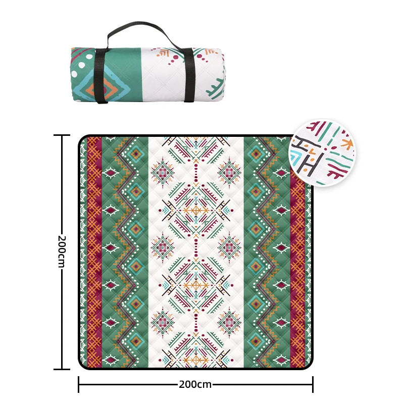 200x200CM Waterproof Picnic Blanket &ndash; With Carrying Handle Type3 / 200cm*200cm