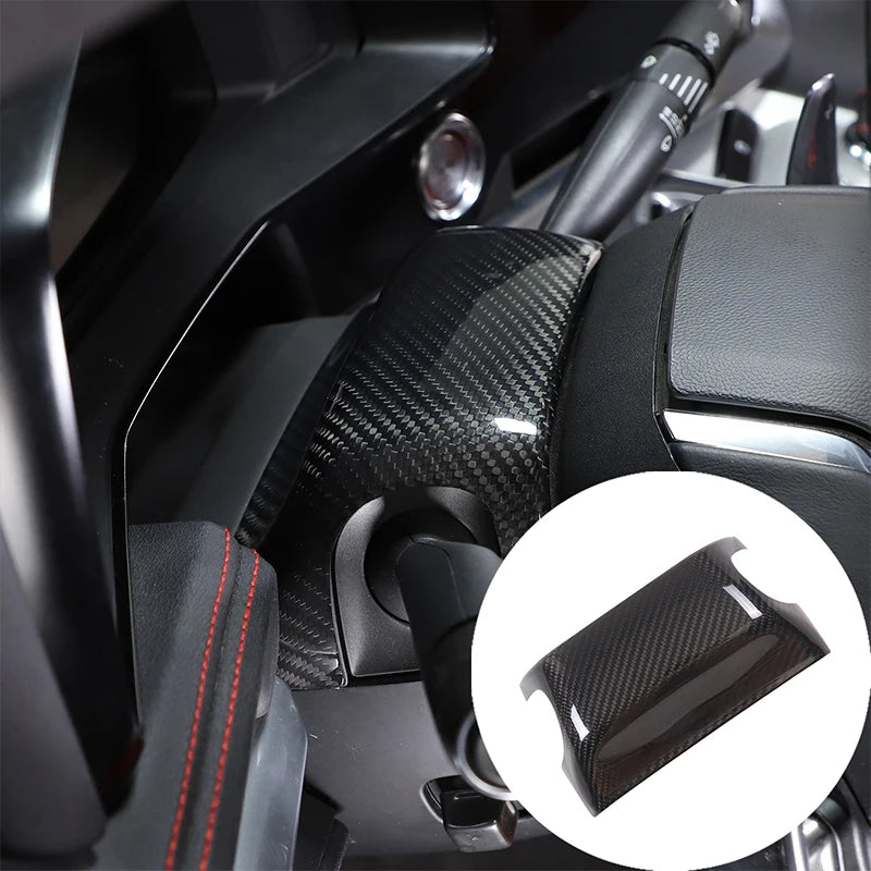 Prawdziwa osłona górna kolumny kierownicy z włókna węglowego do C8 Z06