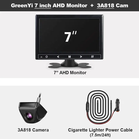 1080P AHD IPS Car Rear View Camera With Night Vision And 170 Degree Wide Angle Reverse System 4.3 5 7 Inch by InterCyprus Trading Ltd