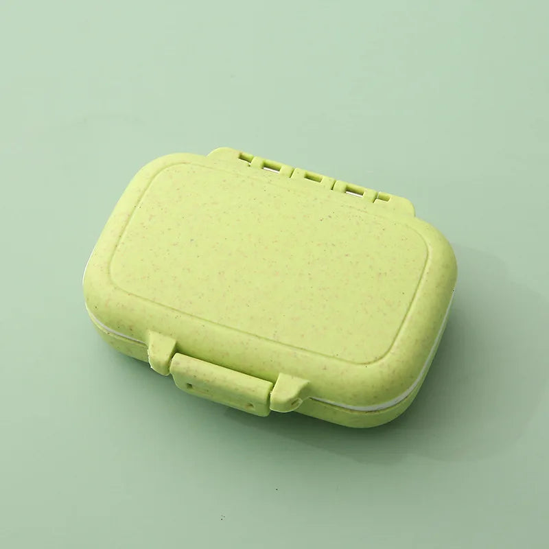 Mini Portable Pill Box Holder &ndash; Lightweight Design Green