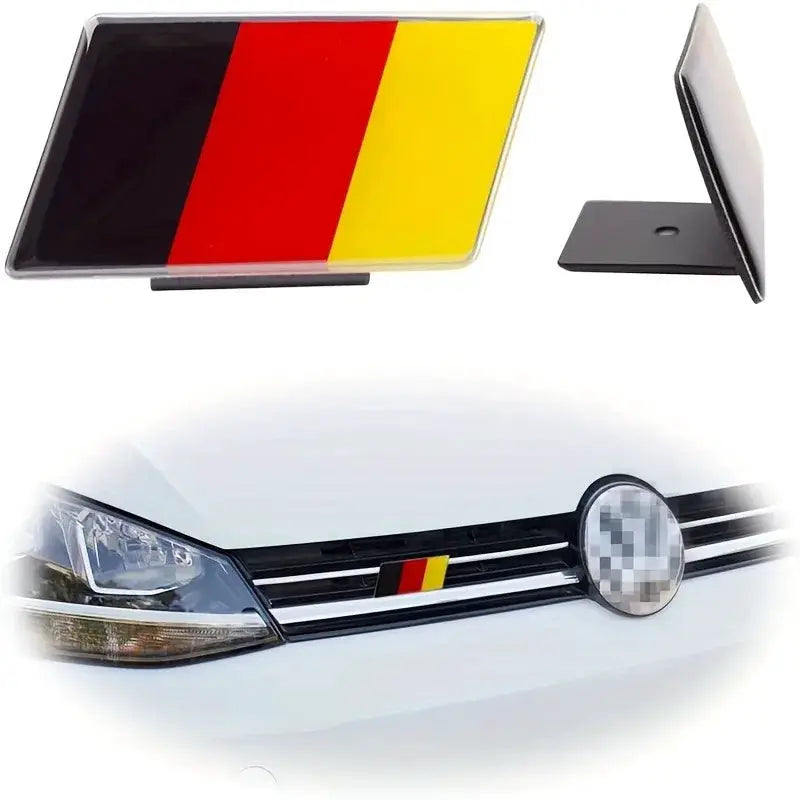 3D German Flag Plastic Grille Emblem for Volkswagen All Models by InterCyprus Trading Ltd