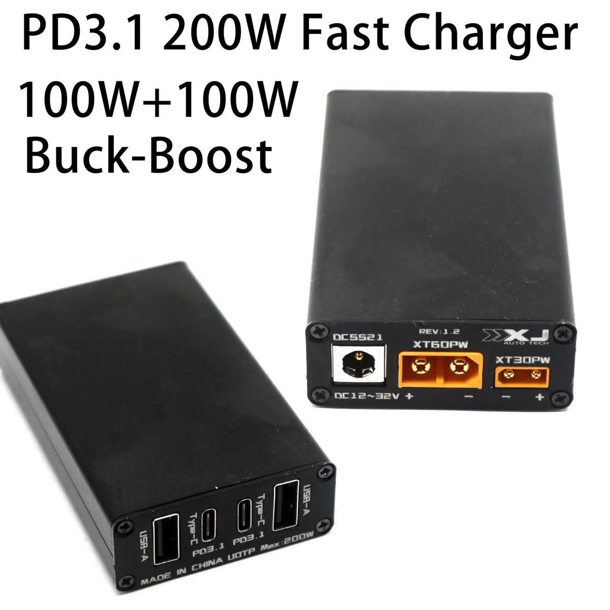 PD3.1 200W Fast Charger &ndash; Buck Boost Desktop Car USB