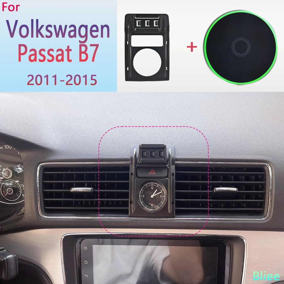 Supporto Magnetico per Telefono da Auto 15W Ricarica Wireless Passat B7