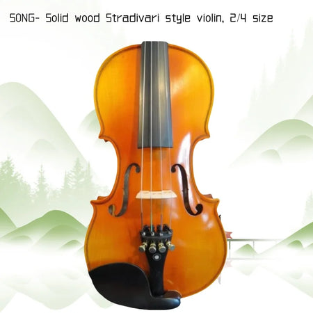 Song Stradivari Violin 2/4 With Case And Bow - Rich Tone Default Title