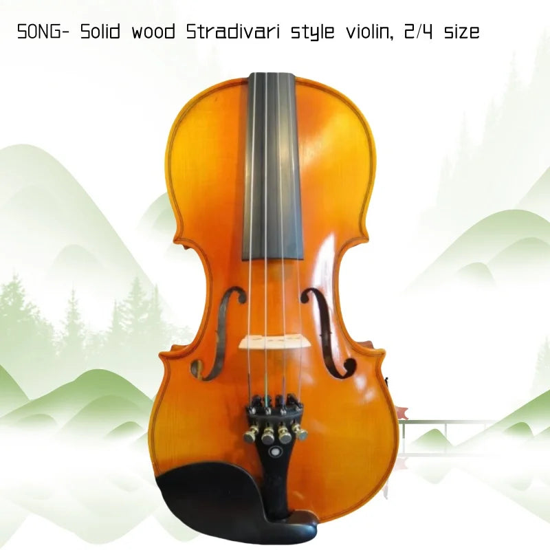 Song Stradivari Violin 2/4 With Case And Bow - Rich Tone Default Title