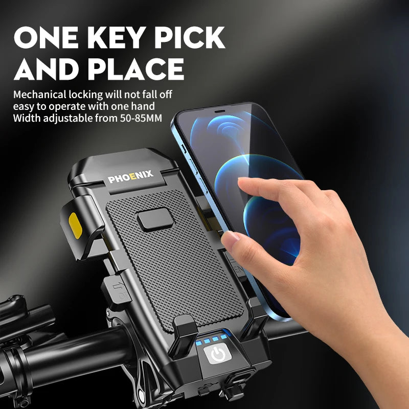 4 i 1 cykellampa med 500 lumen strålkastare, 3000mAh USB powerbank