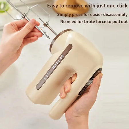 Wireless Electric Milk Frother Handheld Dual Head Foamer