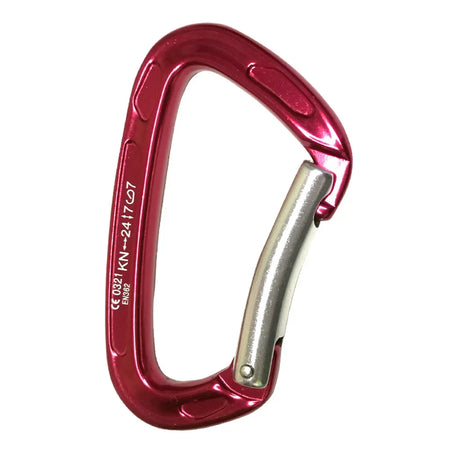 24KN Bent Gate Climbing Carabiner &ndash; Ultra Strong Locking 1PC