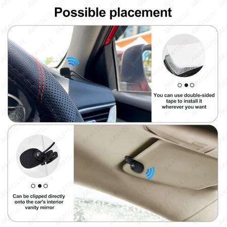 AKAMATE Microphone For Car Radio &ndash; Clear Bluetooth Calls