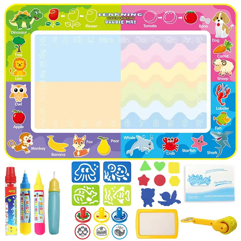 Coolplay Water Doodle Mat &ndash; Reusable Magic Pens for Creative Learning H 150x100cm