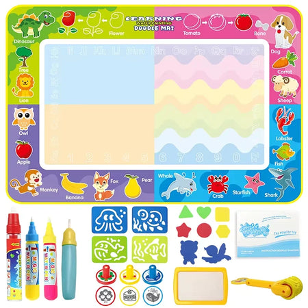 Coolplay Water Doodle Mat &ndash; Reusable Magic Pens for Creative Learning H 150x100cm