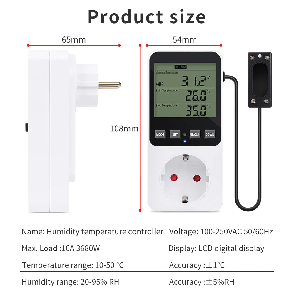 Humidity And Temperature Control Socket &ndash; Temp Sensor