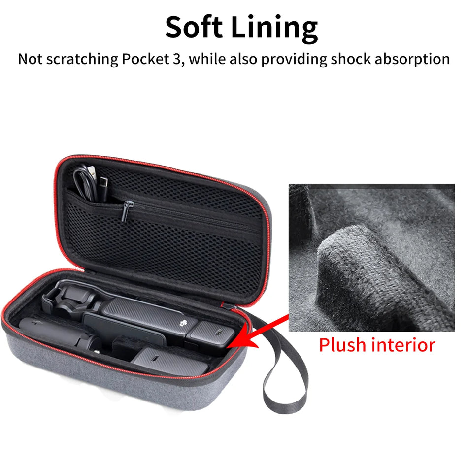 Σκληρή Θήκη Μεταφοράς Για DJI Osmo Pocket 3 Με Λουράκι Αδιάβροχη Φορητή Τσάντα Gimbal