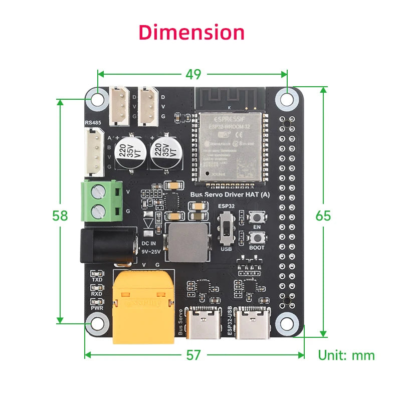 Serial Bus Servo Driver HAT &ndash; Advanced ESP32 Servo Control for Raspberry Pi