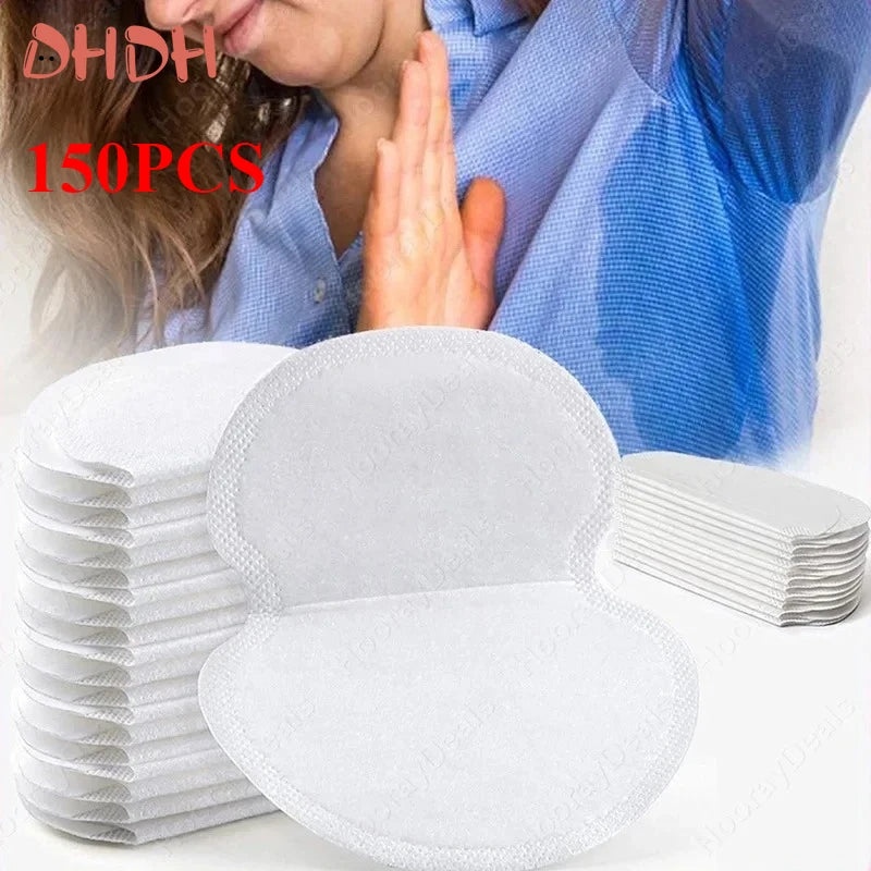 Disposable Underarm Sweat Pads, Ultra-Thin Breathable Non-Woven, 20-100 Pcs