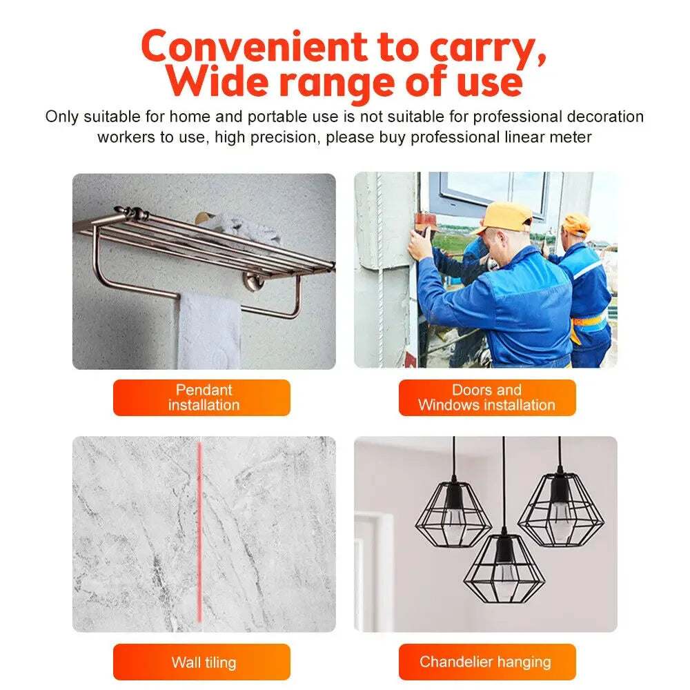 Mini Vertical Spirit Level Tool - Laser Line Gauge Pro