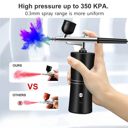 K5 Nail Art Airbrush &ndash; Cordless Portable Nail Art Sprayer