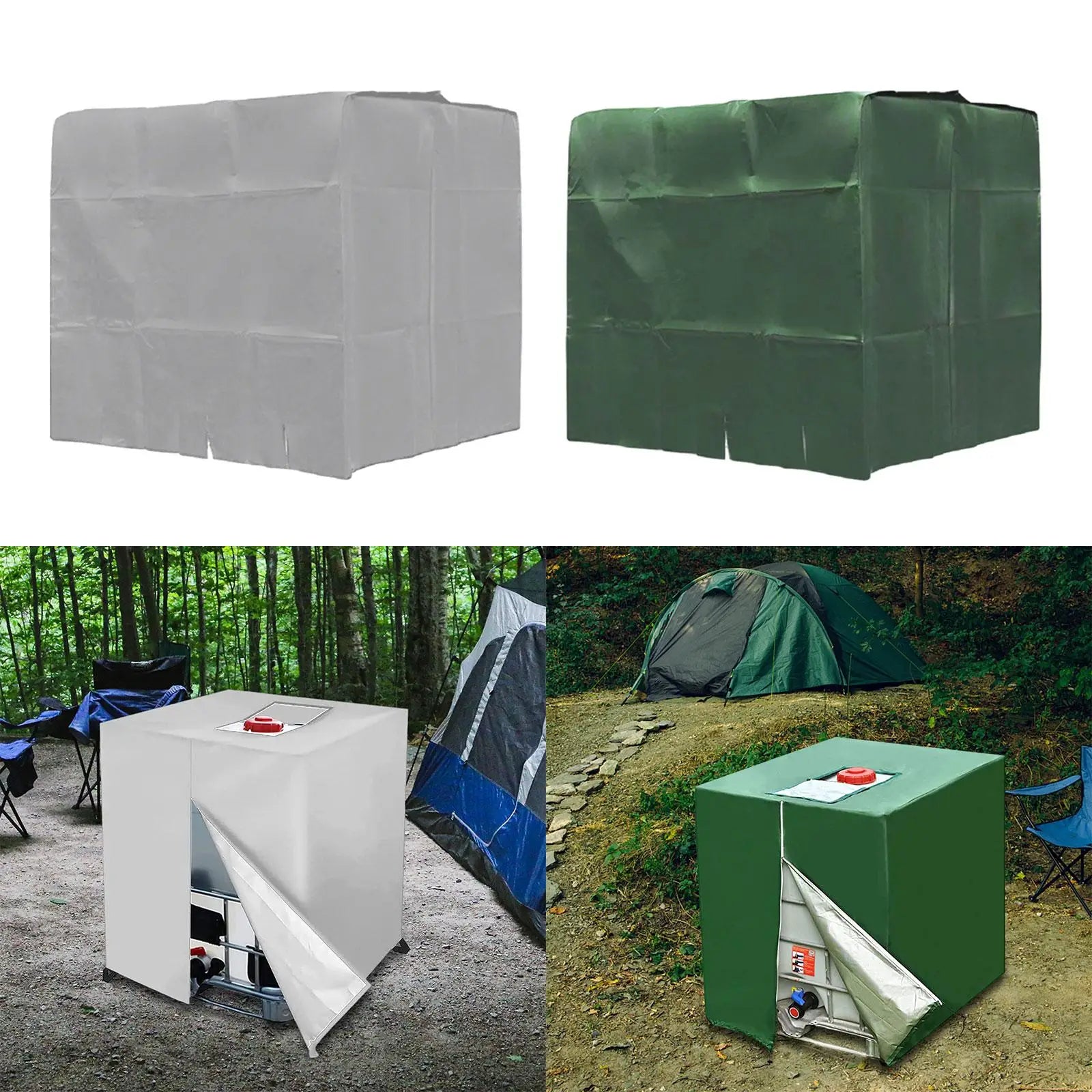 IBC Water Tank Cover Tarpaulin With Zipper 1000L &ndash; Shield