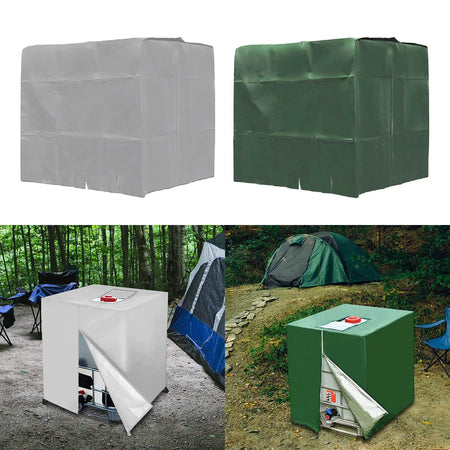 IBC Water Tank Cover Tarpaulin With Zipper 1000L &ndash; Shield