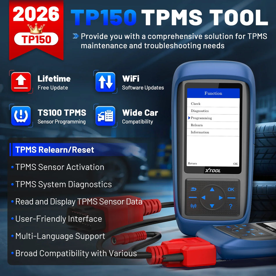 Ferramenta de Programação TPMS para Monitor de Pressão de Pneus de 315 433 MHz