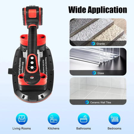 Tile Vibration Tool With Vacuum Cup 21V &ndash; Durable Design GERMANY