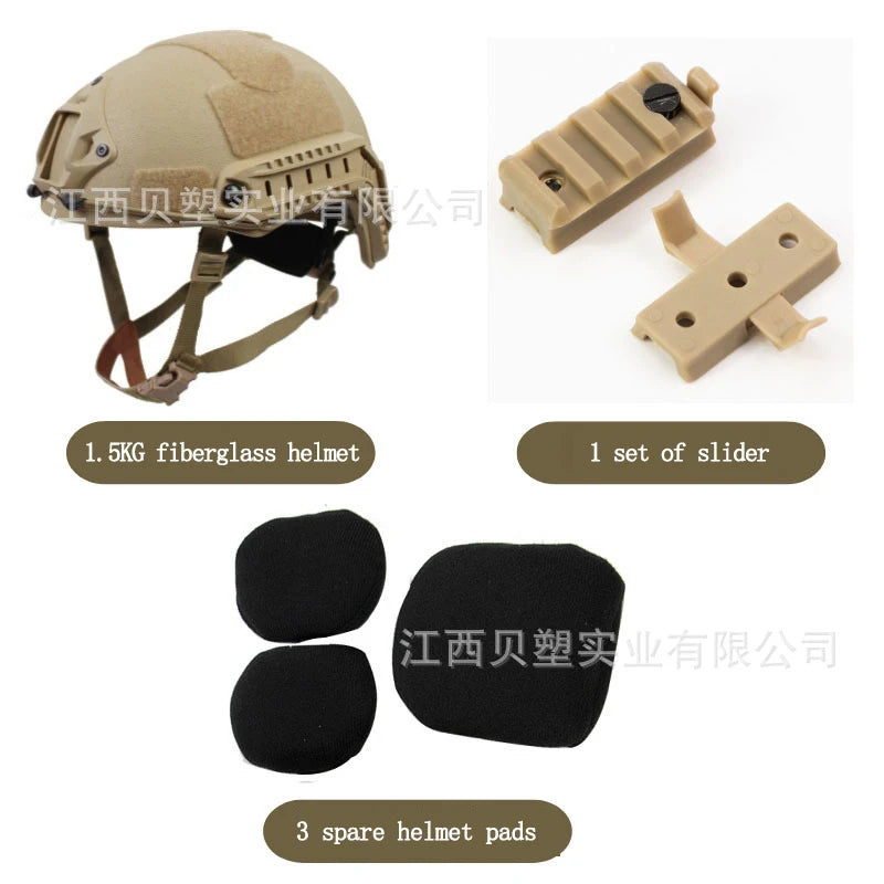 FAST MICH2000 Riot Helmet &ndash; Fiberglass Shell Upgrade Orange