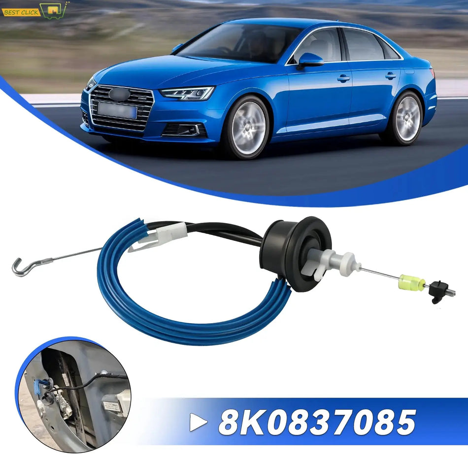 Front Door Lock Latch Actuator Release Cable for Audi A4 B8 S4 Avant Quattro A4Q A5 2009 2010 2011 2012 New 8K0837085 8K0837085A by InterCyprus Trading Ltd