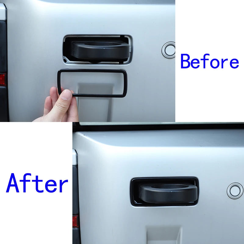 Autocolante de Estrutura de Gancho Preto ABS para Land Rover Defender 90 110 130