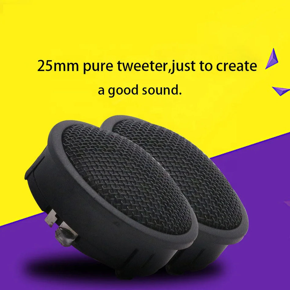 HT25 Auto výškové reproduktory Hedvábná kopule 92dB 4 Ohm 35W 2 balení pro auto audio