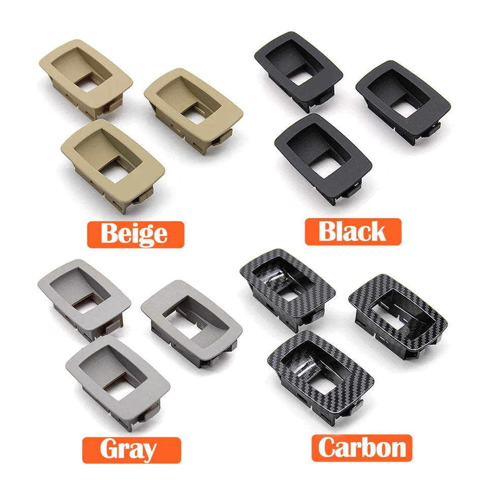 Window Switch Cover Panel Replacement for BMW 3 Series E90 E91 2004-2012 PC ABS Interior Trim