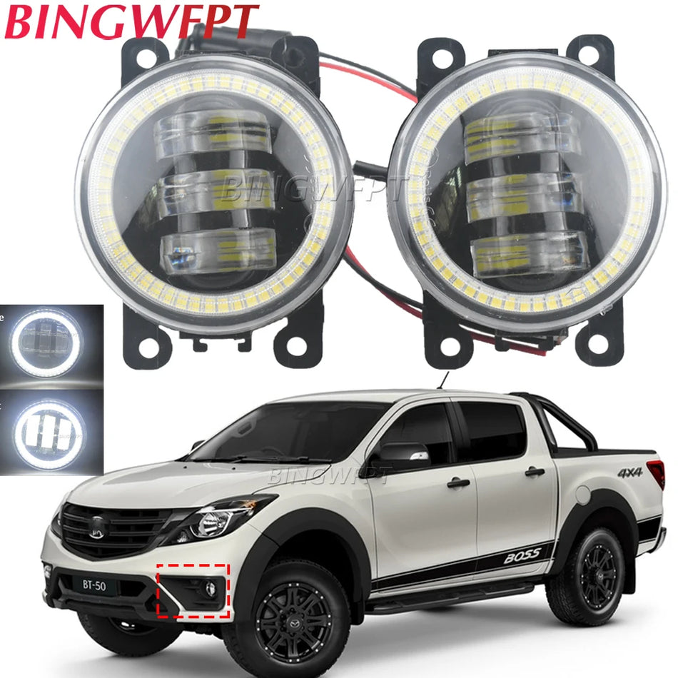 LED miglas gaismas ar eņģeļa aci DRL Mazda MPV II (LW) 1999-2006