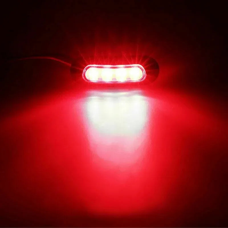 Dual Colour LED Boat Navigation Lights - Waterproof Signal Lamps