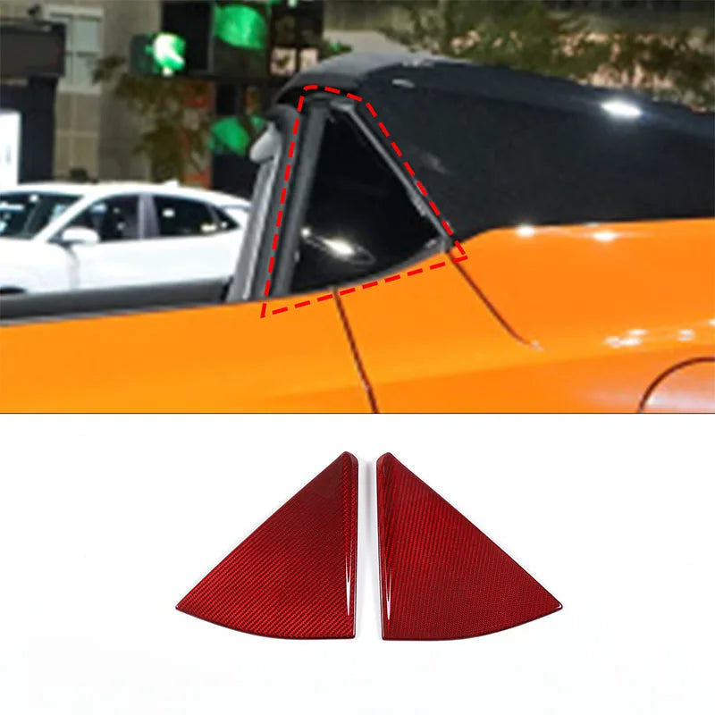Задняя треугольная панель из настоящего углеродного волокна для Corvette C8