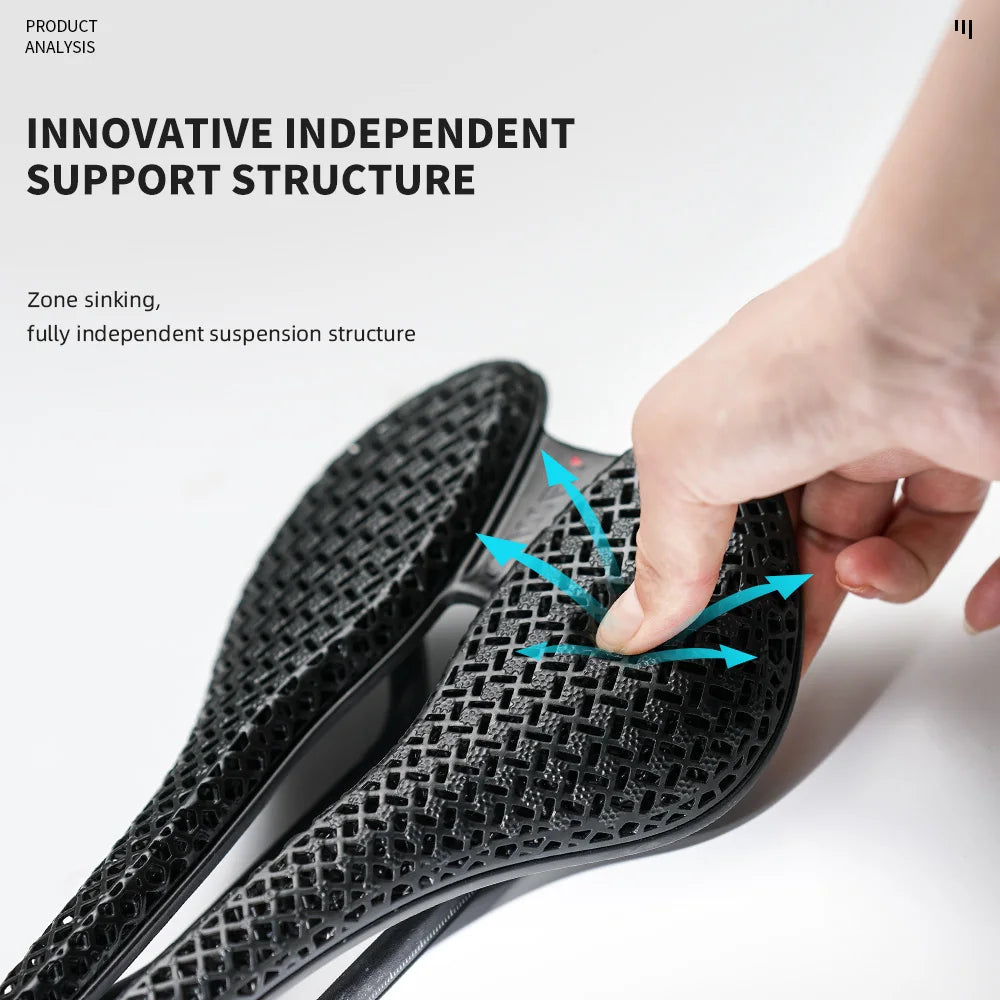 ONIRII 3D Printed Carbon Fibre Bike Saddle &ndash; Comfort &amp; Breathability for Road &amp; MTB