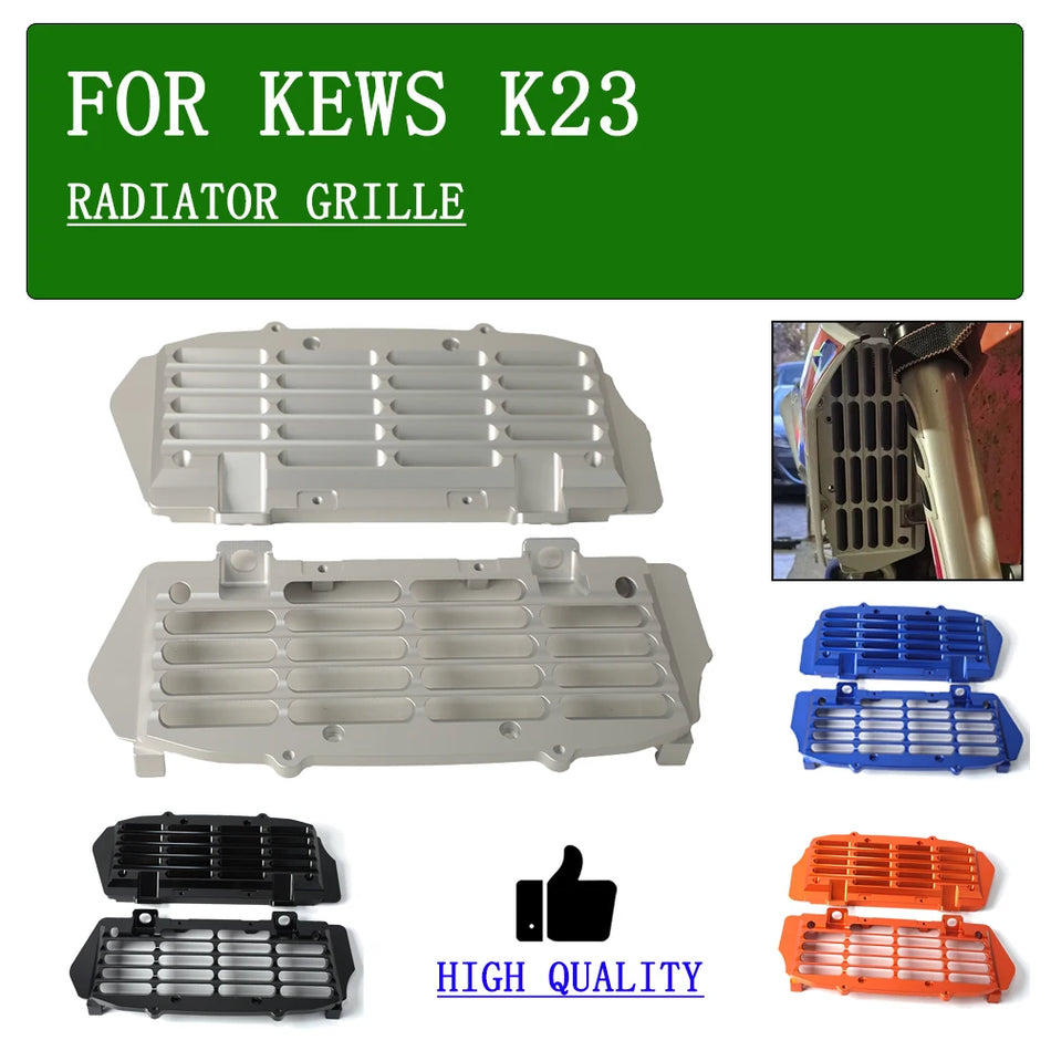 KEWS K23 Radiatorrooster Beschermbeugel Aluminium Schild voor Motorfiets