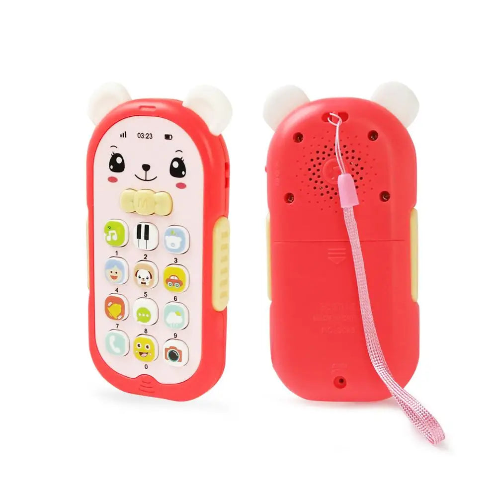 Baby Musical Mobile Phone &ndash; Educational Sound and Light Features B red