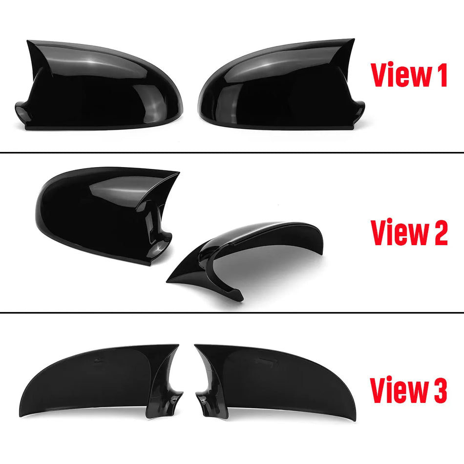 Läikivmustad küljepeeglikatted, paar, VW Golf 5 MK5 Jetta jaoks