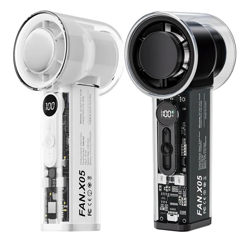 Portable Handheld Turbo Fan 3000Mah &ndash; LED Digital Display