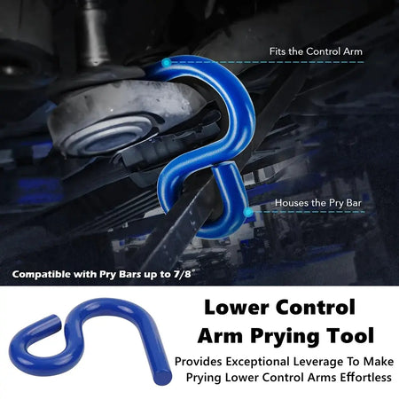6007 Lower Control Arm Prying Tool & 25112 Ball Joint Separator Suspension Specialty Bushing Tool Kit for Cars Trucks SUVs by InterCyprus Trading Ltd