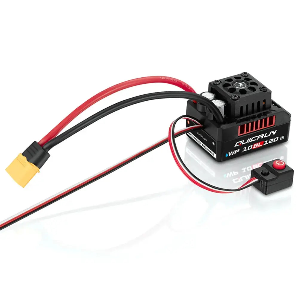 Hobbywing QUICRUN WP 10BL120 G2 120A 2-4S Lipo Speed Controller Brushless ESC Sensorless for 1/10 1/12 RC Car Toy Spare Part by InterCyprus Trading Ltd