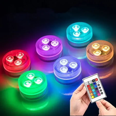 3LED Submersible Pool Lights With Remote &ndash; Color Changing