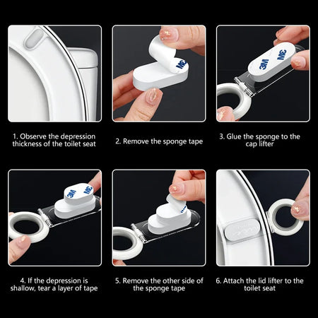Multifunction Toilet Seat Lifter - Hygienic Hands Free Lift