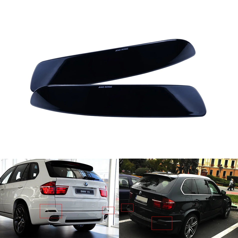Rear Bumper Reflector Black Smoked Lens for BMW X5 E70 06-13
