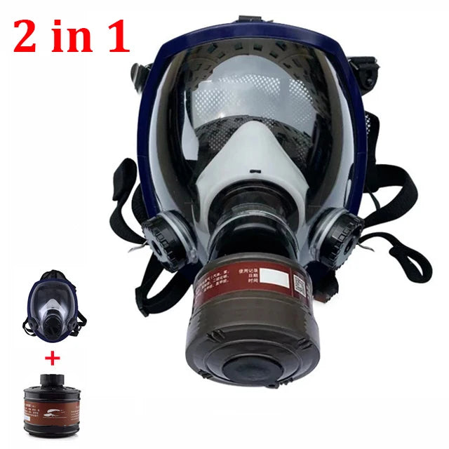 Full Face Gas Mask &ndash; Superior Protection Against Contamination 2 in 1