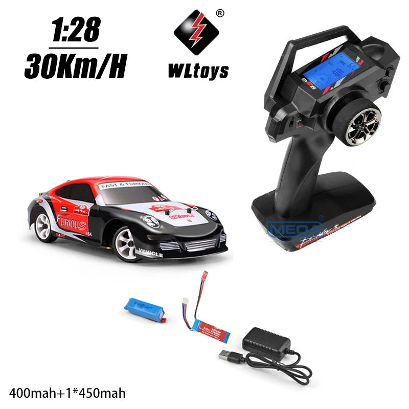 WLtoys 284161 1/28 4WD High-Speed RC Car - 30Km/H Off-Road Drift Racer