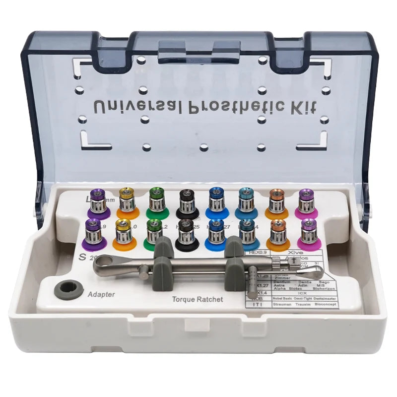 Dental Universal Implant Prosthetic Kit &ndash; Torque Ratchet whole set