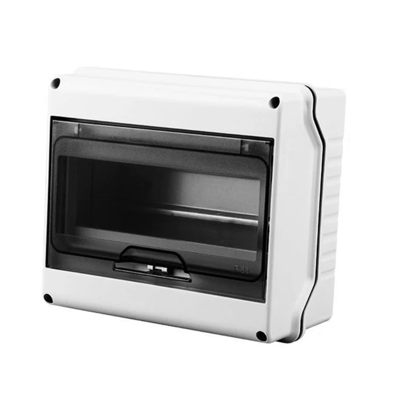 IP65 Waterproof Plastic Circuit Breaker Distribution Box with Clear Lid 8 ways