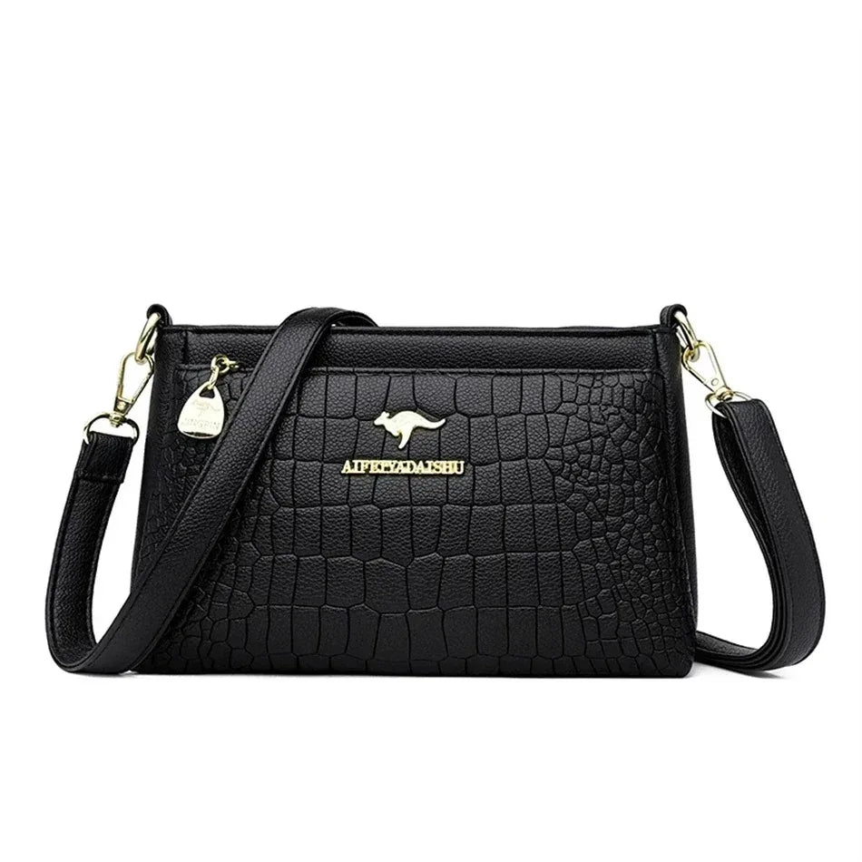 VANDERWAH Soft Leather Luxury Tote Handbag for Women Black 1